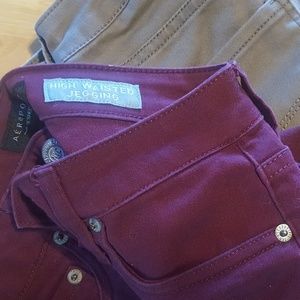Aeropostale High waisted Jeggings 2 Pair